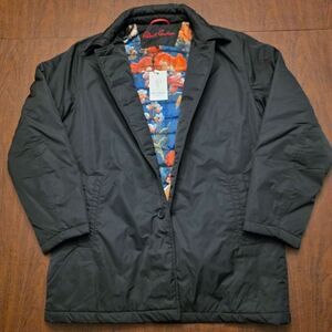 Robert Graham Lightly Padded Car Coat Black RGF24R39 Men's Size M